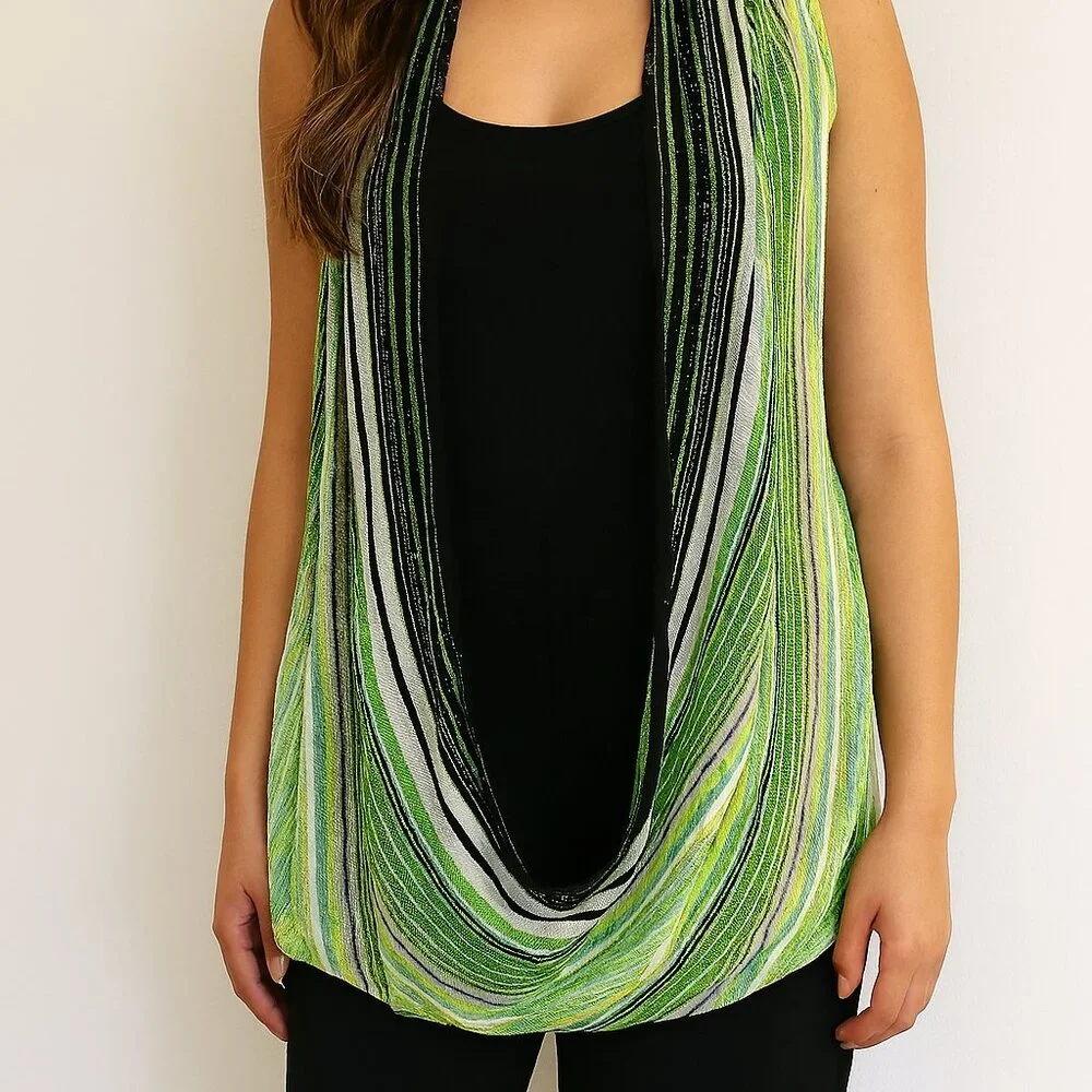 INC International Concepts Open Front Tunic w/att’d Tank Size XL EUC - Picture 7 of 12